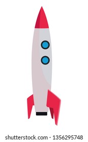 Rocket spaceship cartoon