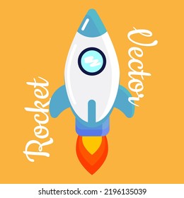 Rocket-Raumschiff Cartoon-Stil Vektordesign