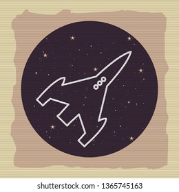 rocket spaceship cosmos