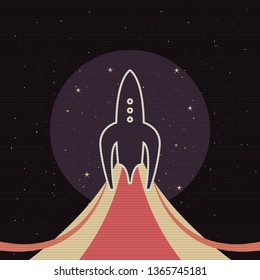 rocket spaceship cosmos