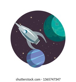 rocket spaceship cosmos