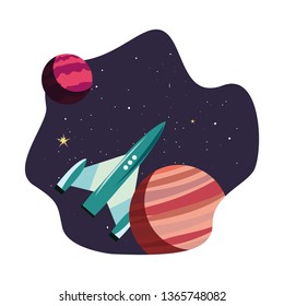 rocket spaceship cosmos