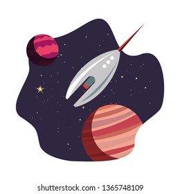 rocket spaceship cosmos