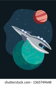 rocket spaceship cosmos