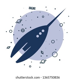 rocket spaceship cosmos