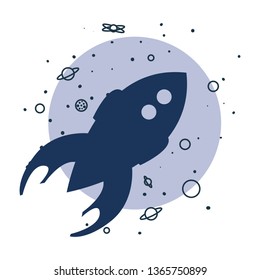 rocket spaceship cosmos