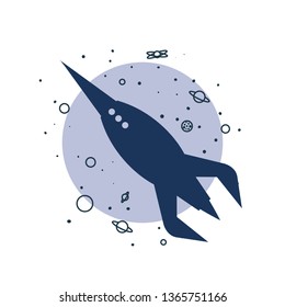 rocket spaceship cosmos