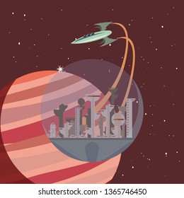 rocket spaceship galaxy stars