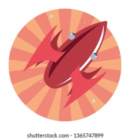 rocket spaceship galaxy stars