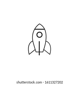 Rocket Spaceship Galaxy vector icon