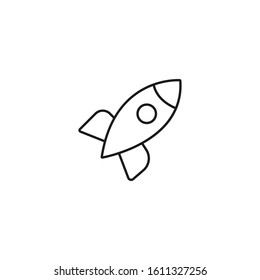 Rocket Spaceship Galaxy vector icon
