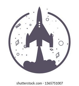 rocket spaceship launch