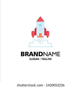 Rocket, spaceship, startup, launch, Game Flat Color Icon Vector