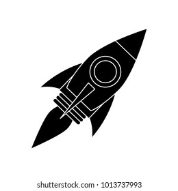 Rocket spaceship symbol