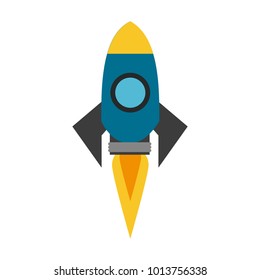 Rocket spaceship symbol
