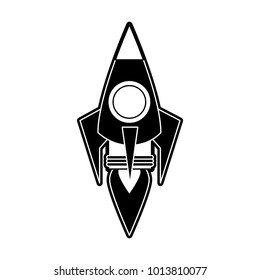 Rocket spaceship symbol