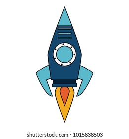 Rocket spaceship symbol