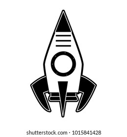 Rocket spaceship symbol