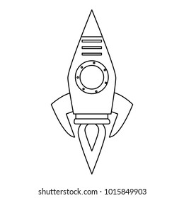 Rocket spaceship symbol