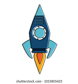 Rocket spaceship symbol