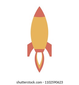 Rocket spaceship symbol