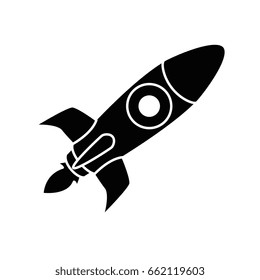 Rocket spaceship symbol