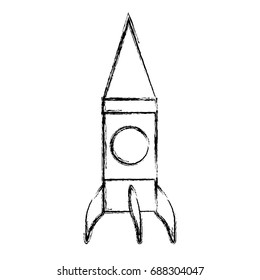 Rocket spaceship symbol