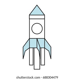 Rocket spaceship symbol