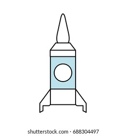 Rocket spaceship symbol