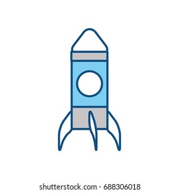 Rocket spaceship symbol