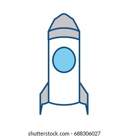 Rocket spaceship symbol