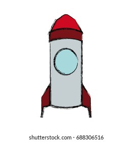 Rocket spaceship symbol