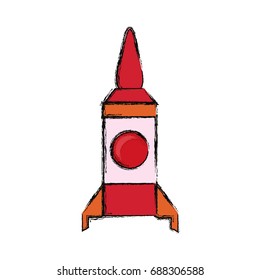 Rocket spaceship symbol