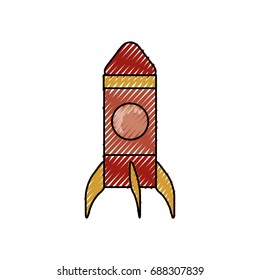 Rocket spaceship symbol