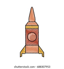 Rocket spaceship symbol