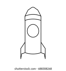 Rocket spaceship symbol