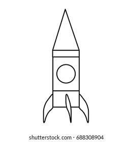 Rocket spaceship symbol