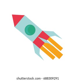 Rocket spaceship symbol