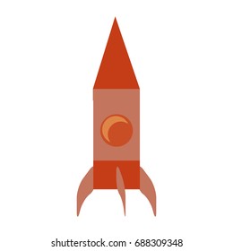 Rocket spaceship symbol