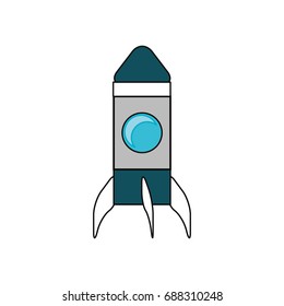 Rocket spaceship symbol
