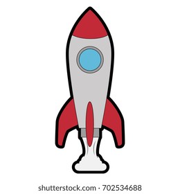 Rocket Spaceship Symbol Stock Vector (Royalty Free) 702534688 ...