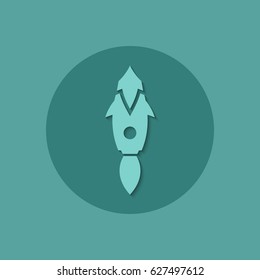 Rocket star. Rocket icon. Spaceship. 