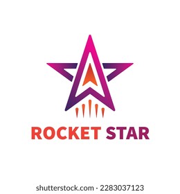 Rocket Star, Vektorgrafik-Logo