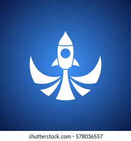 Rocket start background.