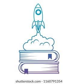rocket start up with books