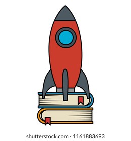 rocket start up with books