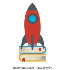 rocket start up with books