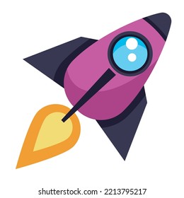 rocket start up business icon