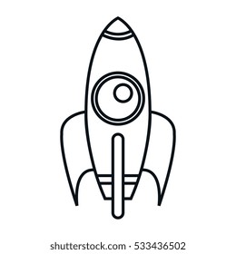 rocket start up isolated icon