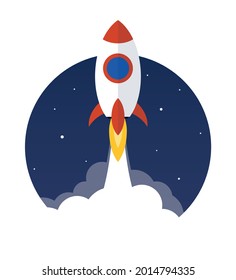 Rocket starts to the moon